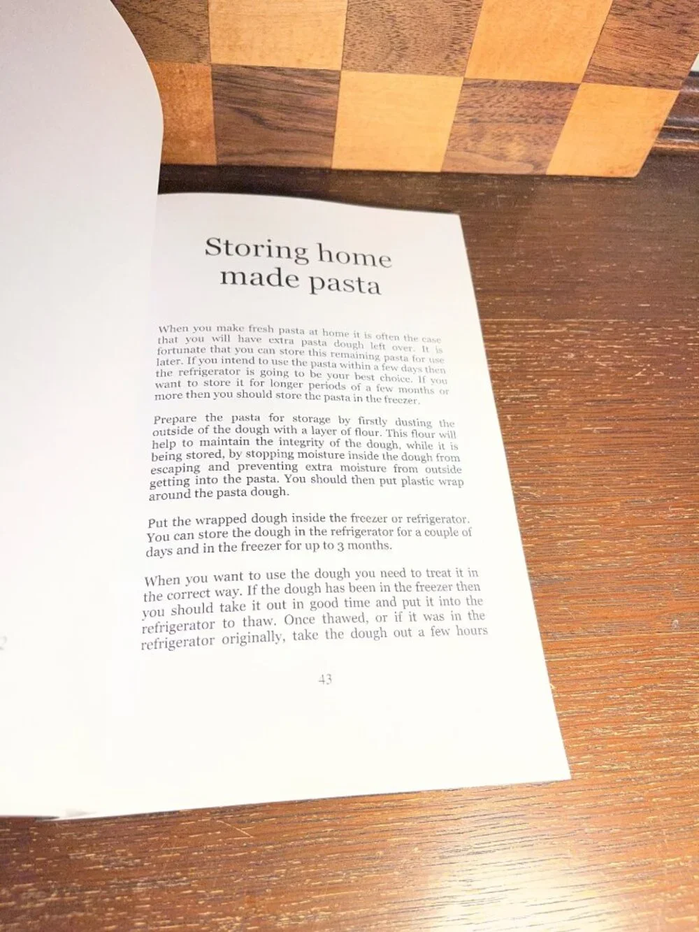 Homemade Pasta Dough Cookbook A1135